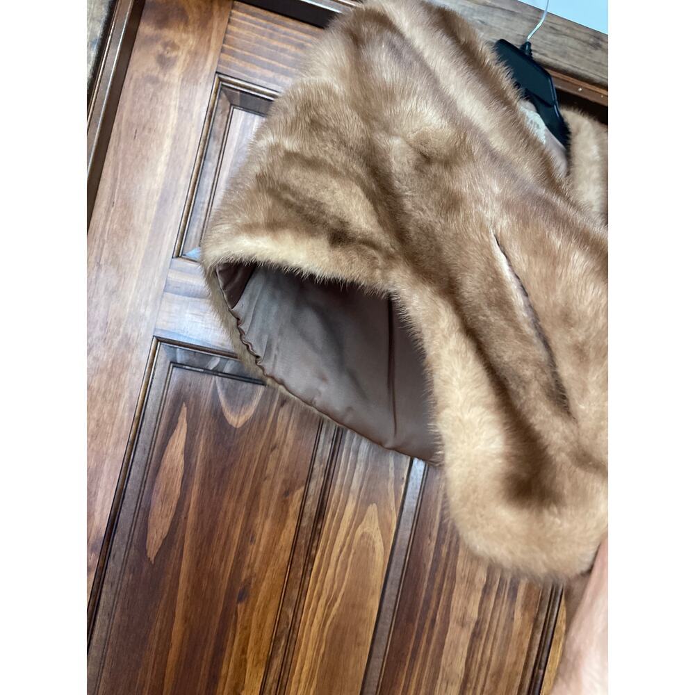 Vintage E.M.KAHN & CO DALLAS MINK STOLE JACKET ONE SIZE - Picture 4 of 6